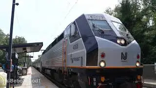 NJ Transit Montclair-Boonton Line Trains at Montclair Heights, NJ