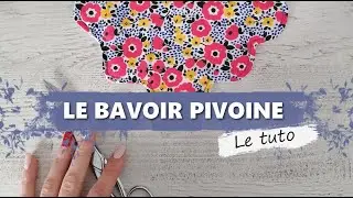 Tutoriel bavoir Pivoine b&eacute;b&eacute; et enfant gratuit