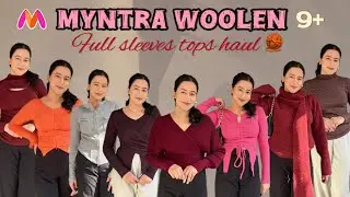 *HUGE* Myntra Woolen full sleeves Tops Haul🧶🛍️||Most warm tops||  #tops  #wintercollection #myntra