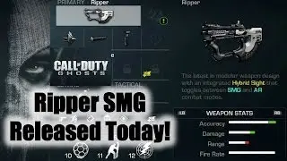 Call of Duty Ghosts New Ripper SMG Released Today! (Xbox One)