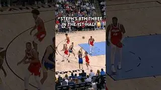 Steph Curry is going wild in the first half!