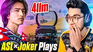 411m M762 SPRAY THE BIGGEST OG🇳🇵PLAYER OF PUBG MOBILE *ASL JOKER PLAYS* HAS THE BEST ACCURACY