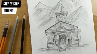 How To Draw Kedarnath Temple Step By Step Drawing Tutorial ✍️