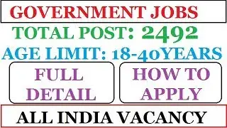 Government Jobs | INDIAN POST OFFICE RECRUITMENT 2017 | latest govt jobs