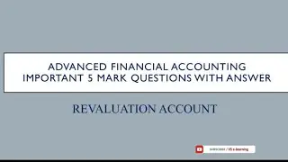 #important 5 mark question with answers|Admission of a Partner|Revaluation Account| தமிழில்