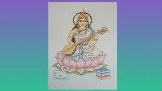 Swarasati Puja Special drawing|Pencil sketch|Basant Panchami|Creative Canvas|YouTube video|Art
