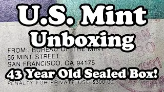 Opening a 43-Year Old United States Mint Sealed Box - U.S. Mint Unboxing