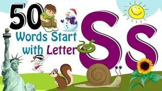 50 Words start with S | Phonics letter S | Letter S Vocabulary | Kids Video | Kids Grade