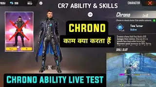 New Chrono Character Ability Live Test In Game || Chrono Character Ability Free Fire | CR7 Free Fire