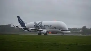 airbus A330-700 Beluga (F-WBXL) Departing shannon runway 24 for newquay