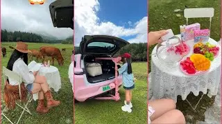 Immersive Bed Car Life🚗 | Experience Tram iced camping⛺ | Girls Seize the Last Chilly Moments🎀