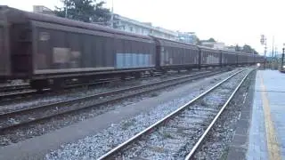 E655.451+E655.079...DOPPIO CAIMANO IN LIVREA OLD IN RIPARTENZA AL CALARE DELLA SERA!