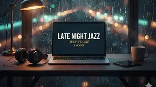 Late Night Jazz ☕️ Smooth Piano & Saxophone for Deep Work, Focus and Relaxing Midnight Study