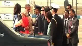 PM Modi greets Obama with hug