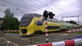 VIRM 9556 (groene trein) +9567 Zijn bij de Gagelsweg. [4k]