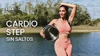 Cardio SIN SALTOS usando una OLLA como STEP 🔥 Ejercicio en casa