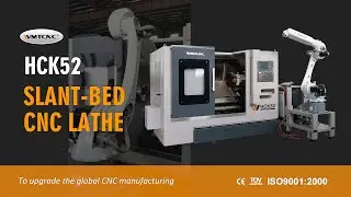 TCK52/HCK52：Robotic Arm + CNC Lathe = Next-Level Precision! #roboticarm #cnclathe #robot