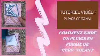 Tutoriel Carterie (suite de l'intro) Carte Pliage Original #scrapbooking #cartepliageoriginal #carte