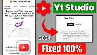 we are experiencing issues with the systems for realtime data yt studio || real time data problem