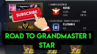 Road to grandmaster 1 star#jayanta555 freefire#freefire india