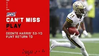 Deonte Harris Making Moves on 53-Yd Punt Return TD!