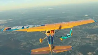 Karrieremission Fallschirmsprung mit der Cessna 172 in VR