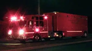 Long Beach Fire Dept. NEW USAR 6 & Engine 6 Responding