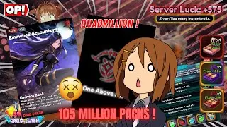 QUADRILLION PULL!😱 UPDATE 5.0 Is COMING 🔥| What&rsquo;s Next + 105M Packs In Anime Card Clash (Roblox)