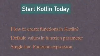 Function creation in Kotlin using Android studio