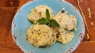 Mint Ice Cream Made From Goat's Milk!