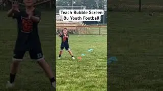 Teaching Bubble Screen 8u Youth Football