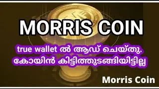 morris coin.true wallet ൽ ആഡ് ചെയ്തു.കോയിൻ കിട്ടിത്തുടങ്ങിയിട്ടില്ല
