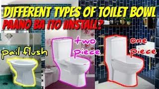 Different types of TOILET BOWL |How to install a Watercloset #GROHE #HCG # ROYALTERN