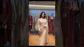 Milky Beauty Tamannaah in white transparent saree #tamannaahbhatia #tamanna #sareefashion