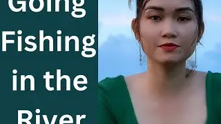 ASMR Solo Girl River Fishing Adventure | Princess Fish10#youtube #viralvideo #fishing #world 