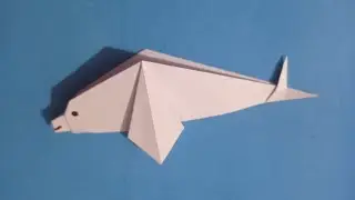 How to Make a Paper Dolphin Fish | Easy Origami Tutorial