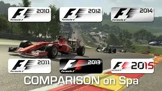 From F1 2010 to F1 2015 - Spa-Francorchamps (Dry)