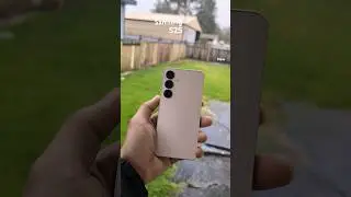 Samsung S25 pinkgold hands-on review #smartphone #tech #s25 #pinkgold #outdoor