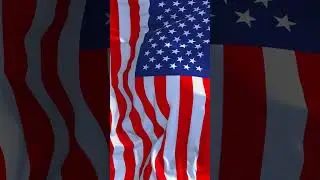 #United States Flag Waving in Wind Continuous #Seamless Loop #Background.