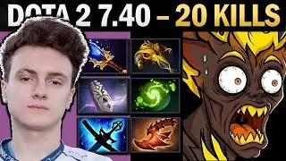 Shadow Fiend Pro Mid with 20 Kills and Dread - Gameplay Dota 2