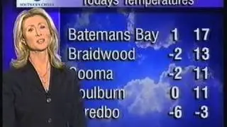 Southern Cross Ten Weather Update & 'The Secret Life Of Us' Ident - (27.08.2003)