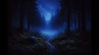 Moonlit Forest Path | Calm Night Ambience