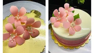 Chocolate Flowers Garnish | How To Make Flower Garnish | Easy Chocolate Garnish