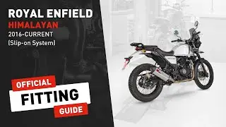 Royal Enfield Himalayan 16-Current Slip-on System Scorpion Exhaust Fitting Guide