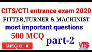 #CTI/ CITS entrance exam 2020 |#CTI fitter || CTI turner | #CTI machinist entrance exam || part-2