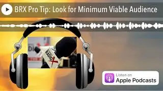 BRX Pro Tip: Look for Minimum Viable Audience