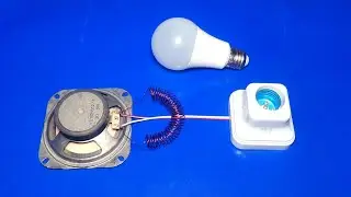 Generate Electricity with Speaker and Coil | Turn On Led Bulb Experiment