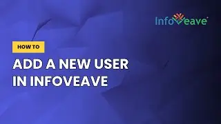 Add a new User in Infoveave
