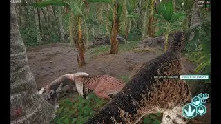 Close call with 2 T-rex's  (The Isle)