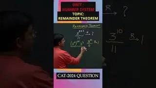 CAT 2024 Question from Unit: Number System based on Remainder Theorem